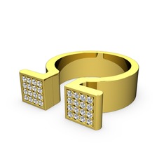Pırlanta 8 ayar altın yüzük (0.352 karat)