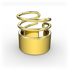Rollin Yüzük - 925 ayar altın kaplama gümüş yüzük #gx2c8y