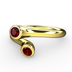 Poyraz Yüzük - Garnet 8 ayar altın yüzük #kvu3jz