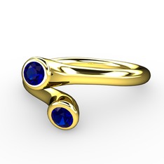 Poyraz Yüzük - Lab safir 18 ayar altın yüzük #rrfrnv