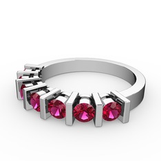 Rodolit garnet 925 ayar gümüş yüzük