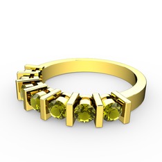 Peridot 18 ayar altın yüzük