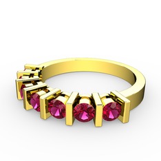 Alya Yüzük - Rodolit garnet 18 ayar altın yüzük #t20b54