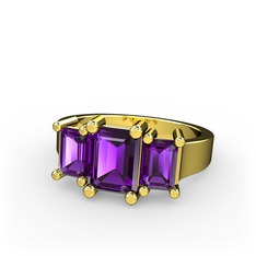 Arnia Yüzük - Ametist 14 ayar altın yüzük #1ghbpdt