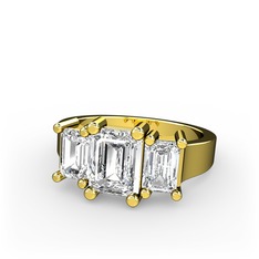 Arnia Yüzük - Beyaz zirkon 8 ayar altın yüzük #1ryh5iz