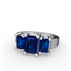 Arnia Yüzük - Lab safir 8 ayar beyaz altın yüzük #22ru5v