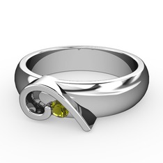 Peridot 925 ayar gümüş yüzük