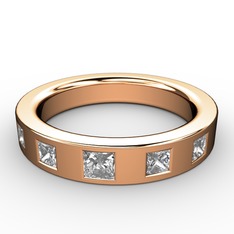 Hern Alyans - Swarovski ve beyaz zirkon 14 ayar rose altın yüzük #175na1y