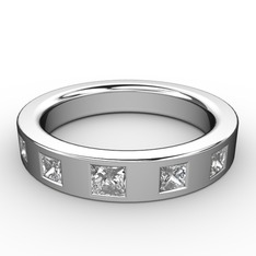 Beyaz zirkon ve swarovski 14 ayar beyaz altın yüzük