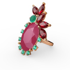 Neon pembe akrilik 925 ayar rose altın kaplama gümüş yüzük