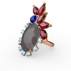 Arinna Yüzük - Füme akrilik 14 ayar rose altın yüzük #kga5vj