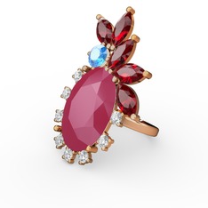 Neon pembe akrilik 925 ayar altın kaplama gümüş yüzük