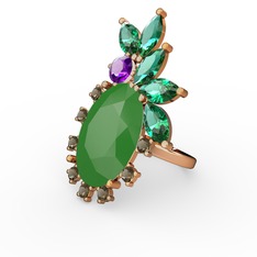 Arinna Yüzük - Neon yeşil akrilik 8 ayar altın yüzük #vw3qut